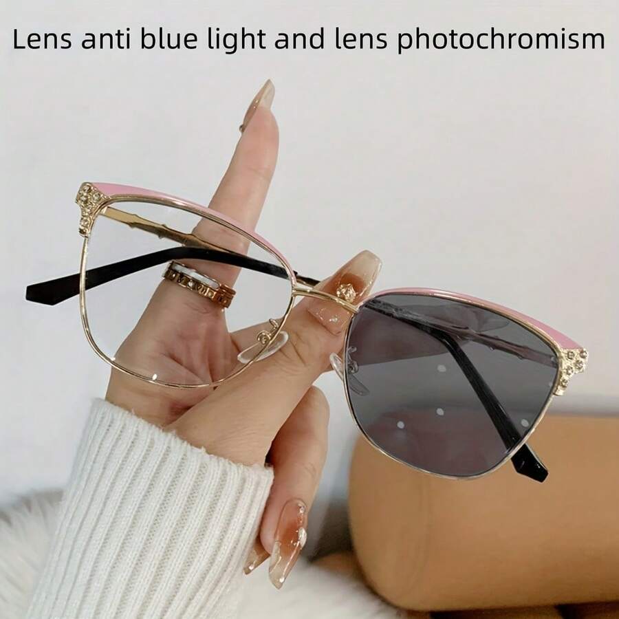 Sunglasses Cat Eye - Şık Kadınlar İçin Taşlı Kedi Gözü
