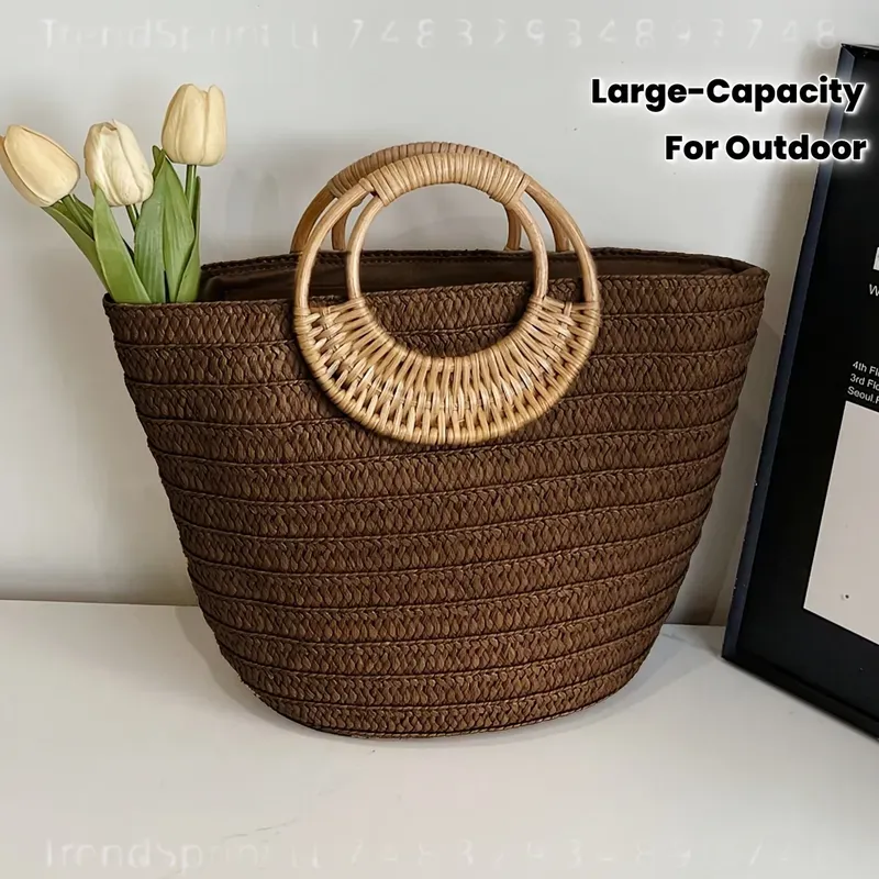 Kadın Yazlık Dokuma Kağıt Çant - Tote Bag Beach incelemesi ve fiyatı