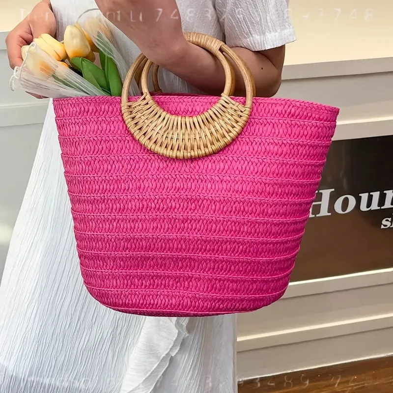 Kadın Yazlık Dokuma Kağıt Çant - Tote Bag Beach incelemesi ve fiyatı