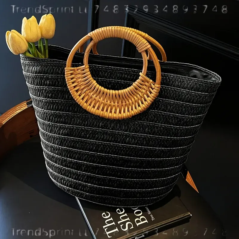 Kadın Yazlık Dokuma Kağıt Çant - Tote Bag Beach incelemesi ve fiyatı