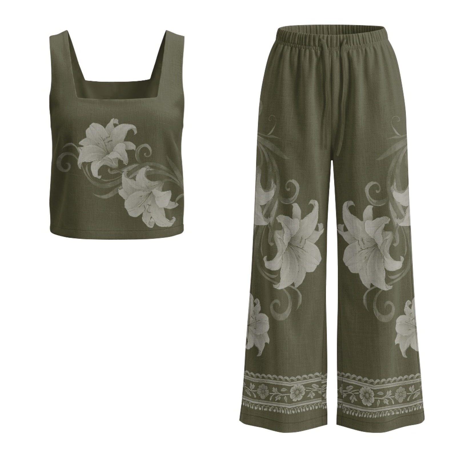 INSTANTARTS Kadın Keten Yelek  - Linen Pant Wide incelemesi ve fiyatı