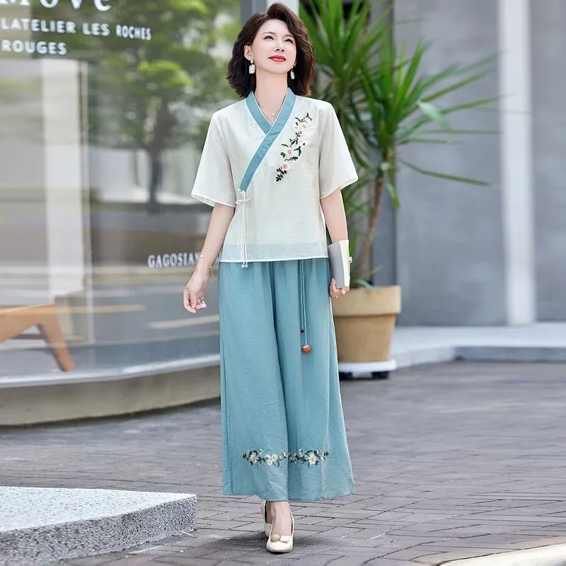 Kadınlar İçin Yeni Çin Tarzı K - Linen Pant Wide incelemesi ve fiyatı